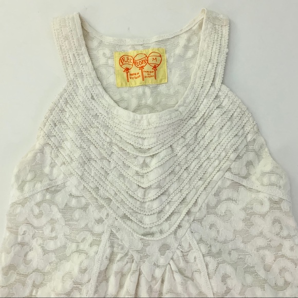 Free People Mesh Lace Top - Picture 3 of 8